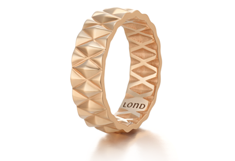 18k Patterned Band